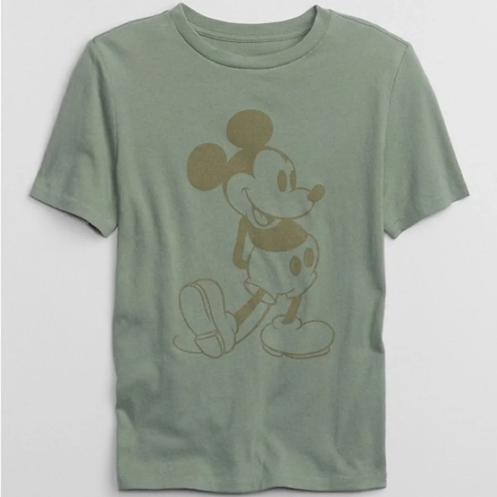 GAP DISNEY Mickey Mouse vintage style army green t-shirt size XL (12)